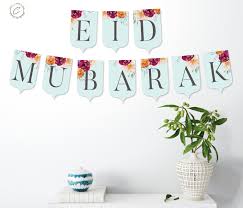 eid mubarak banner instant printable