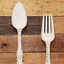 Large Fork And Spoon Wall Decor Decor
