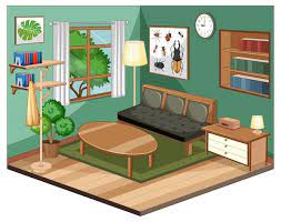 free vector living room interior with