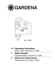 Gardena Water Timer Electronic T 1030
