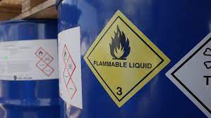 to dispose of flammable waste safely