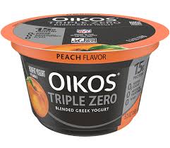 oikos triple zero greek yogurt peach