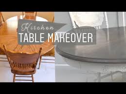 old kitchen table makeover light grey