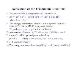 Derivation Of The Friedmann Equations