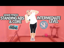 standing abs and core workout for