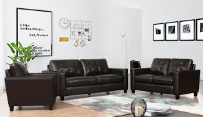 top grain leather sofa set