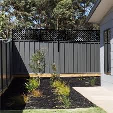 600mm Charcoal Sahara Fence Extension