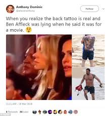 Ben affleck finally responds to the 'sad ben affleck meme. Jennifer Garner Meme Revived As Fans Savage Ben Affleck S Tattoo Express Digest