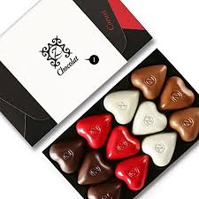 heart shaped chocolates personalised