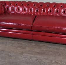 chesterfield sofa leather red 2 40 m