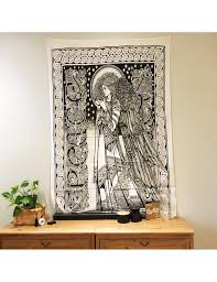 Tapestry Angel Of Peace Black And White