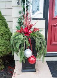 outdoor christmas decorations on a