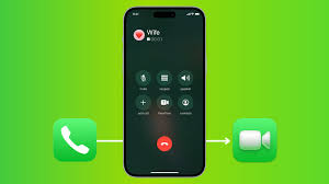 phone call to a facetime video call