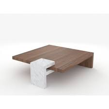 White Carrara Square Coffee Table By