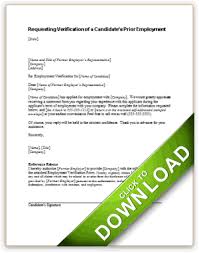 5 Employment Verification Letter Request Intern Resume