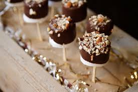chocolate dipped marshmallows freshly