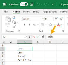 Superscripts In Microsoft Excel