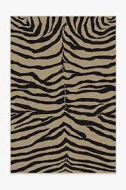 zebra gold tufted rug ruggable