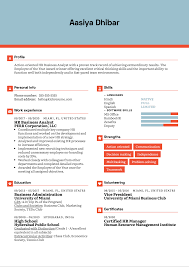 A cv, short form of curriculum vitae, is similar to a resume. Hr Business Analyst Resume Example Kickresume