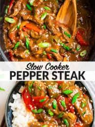 crock pot pepper steak easy healthy