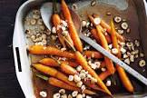 baby carrots with hazelnuts