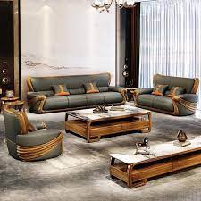 Design Resplendent Leather Sofa Set