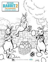 Great for helping kids learn the bible stories while also sparking their imagination. Peter Rabbit 2 The Runaway Free Activity Coloring Sheets