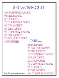 100 Workout 100 Workout Calorie