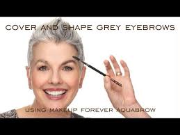 cover and shape grey eyebrows using