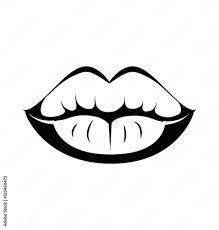 black lips kiss lips vector lips close