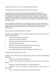 calam eacute o theology essay effective tips and guidelines for students theology essay effective tips and guidelines for students