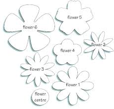 Free Rose Paper Flower Template