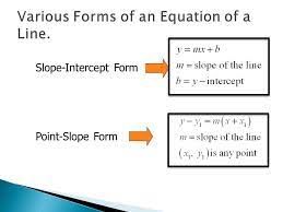 in slope intercept form given