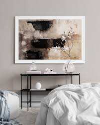 Beige Art Poster Abstract Beige And