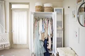 If you don't want to drill holes into your door for this then you can buy brackets that hang over the top of the door instead. 9 Ways To Organize A Bedroom With No Closets Apartment Therapy