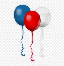 4th July Balloons Red White Blue Balloons Transparent