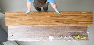 woodworker varnishes wood sheets