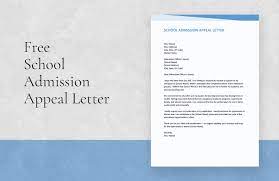 admission appeal letter in word