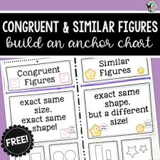 Congruent And Similar Figures Build An Anchor Chart Free