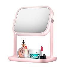 led professional makeup mirror double