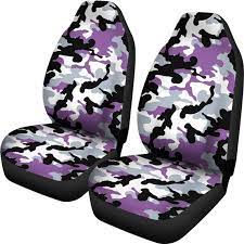 Purple Camouflage Car Seat Covers Camo