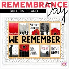 remembrance day bulletin board