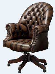 Stocked in antique black, brown and grey faux leather. Chesterfield Vintage Directors Swivel Office Chair Antique Brown Leather Ebay