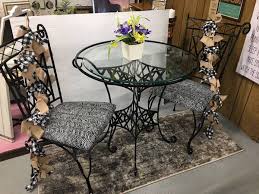 Wrought Iron Table Set For 2