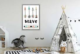 Buy Brave Boho Kids Print Canvas