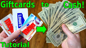 how to sell gift card for cash