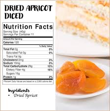 dried diced apricots 1 lb per pack