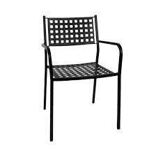 Matrix Back Patio Chair With Armrest In