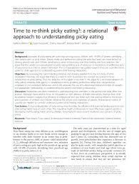 Pdf Time To Re Think Picky Eating A Relational Approach