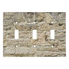 Old Stone Wall Background Light Switch